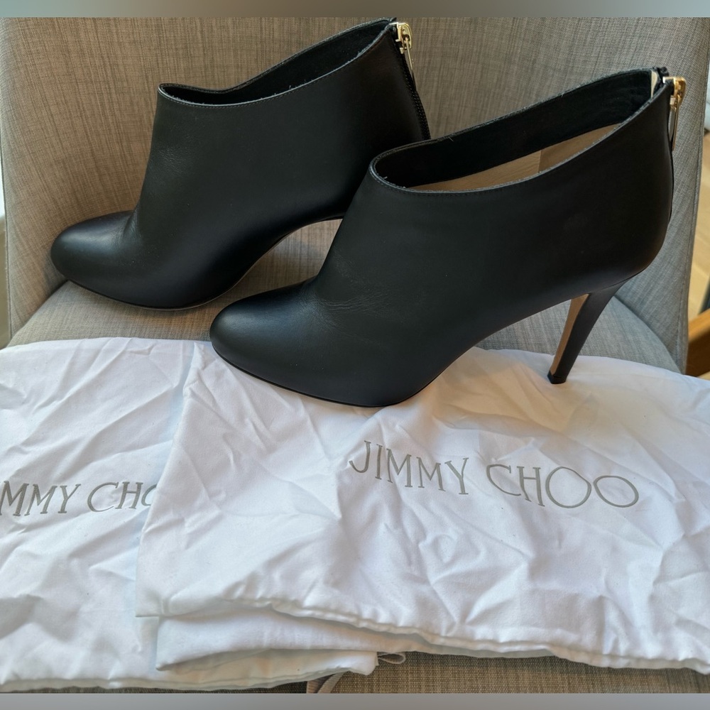 Jimmy Choi Leather Booties